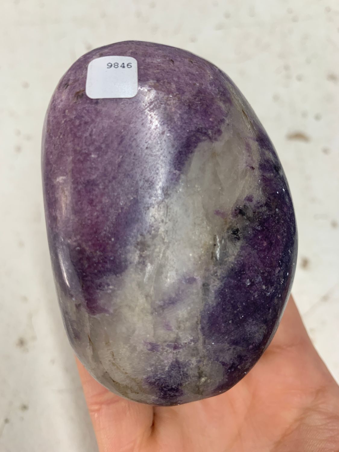 Polished Gem Lithium Mica Lepidolite Gallet
