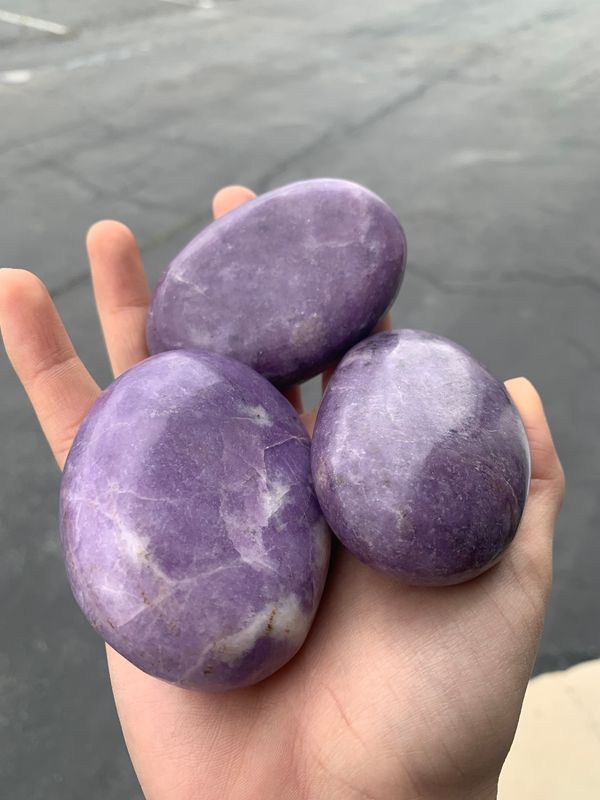 Polished Gem Lithium Mica Lepidolite Lot