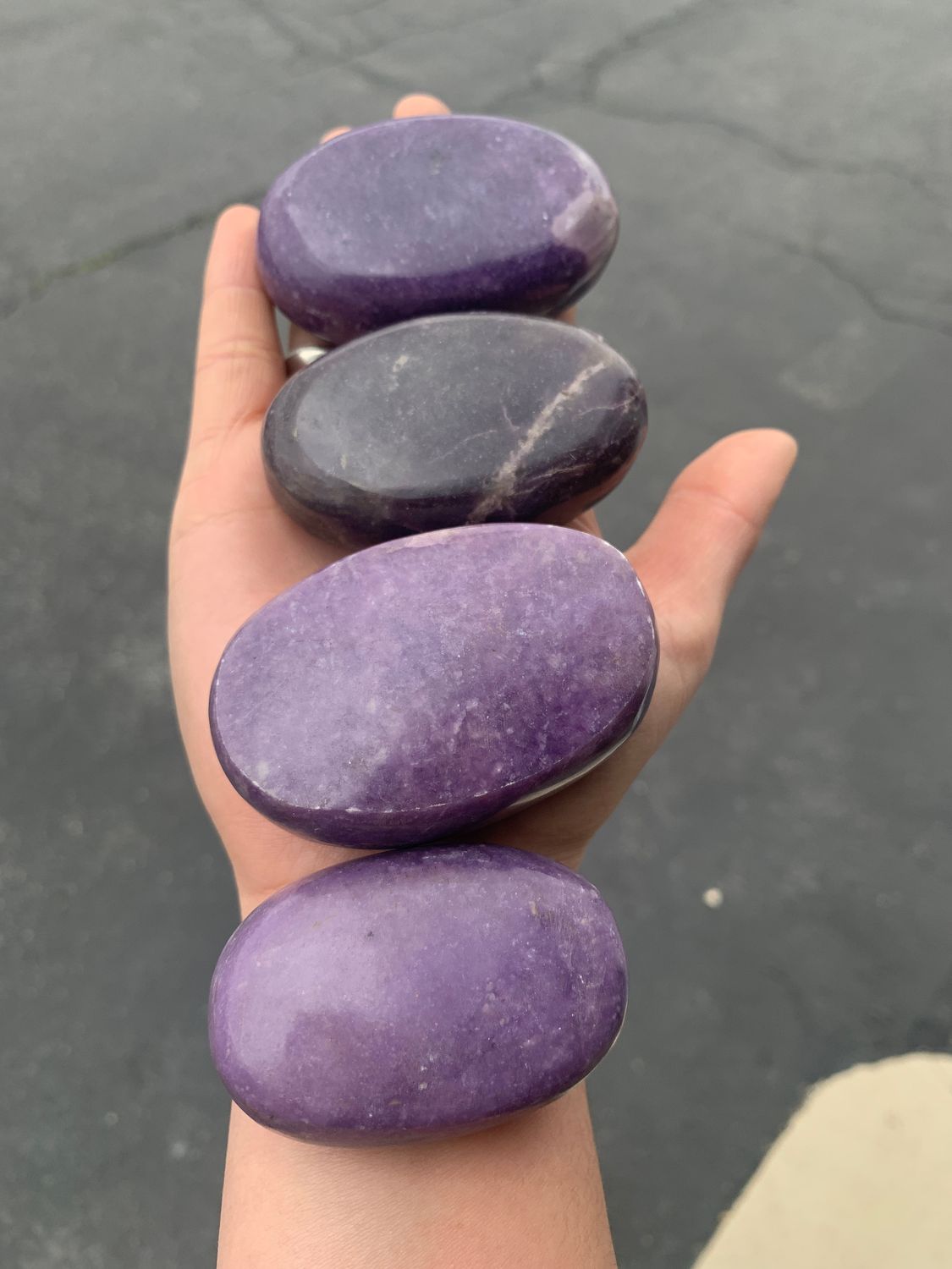 Polished Gem Lithium Mica Lepidolite Lot