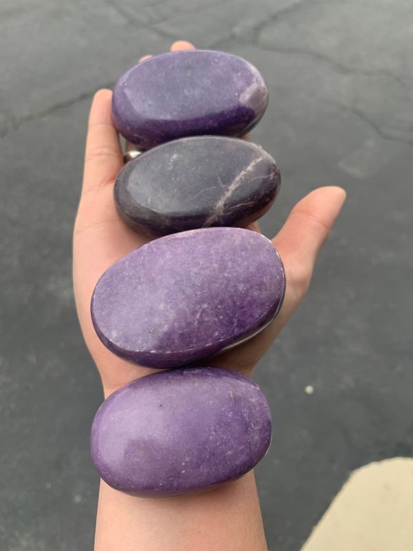 Polished Gem Lithium Mica Lepidolite Lot