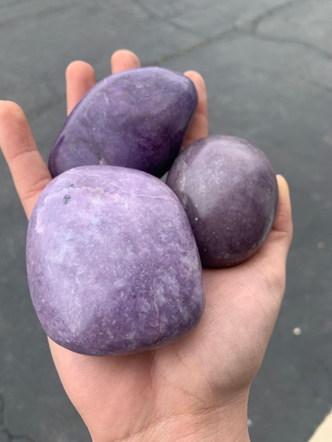 Polished Gem Lithium Mica Lepidolite Lot