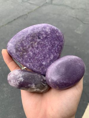 Polished Gem Lithium Mica Lepidolite Lot