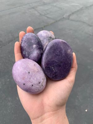 Polished Gem Lithium Mica Lepidolite Lot