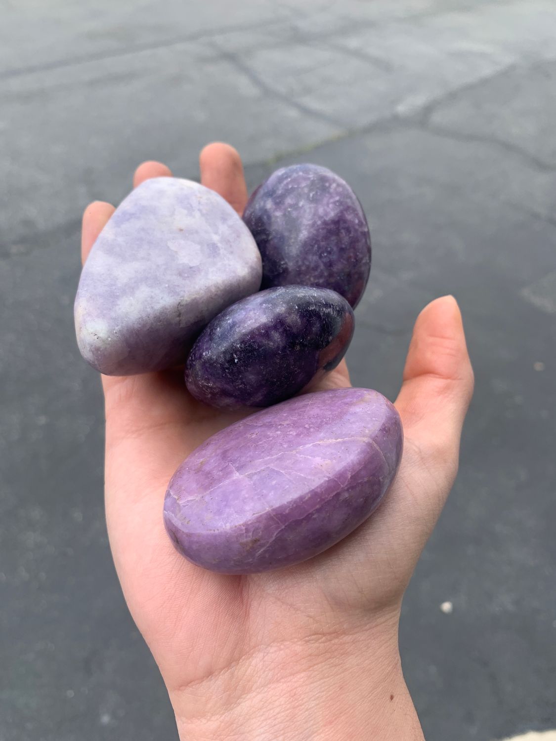 Polished Gem Lithium Mica Lepidolite Lot
