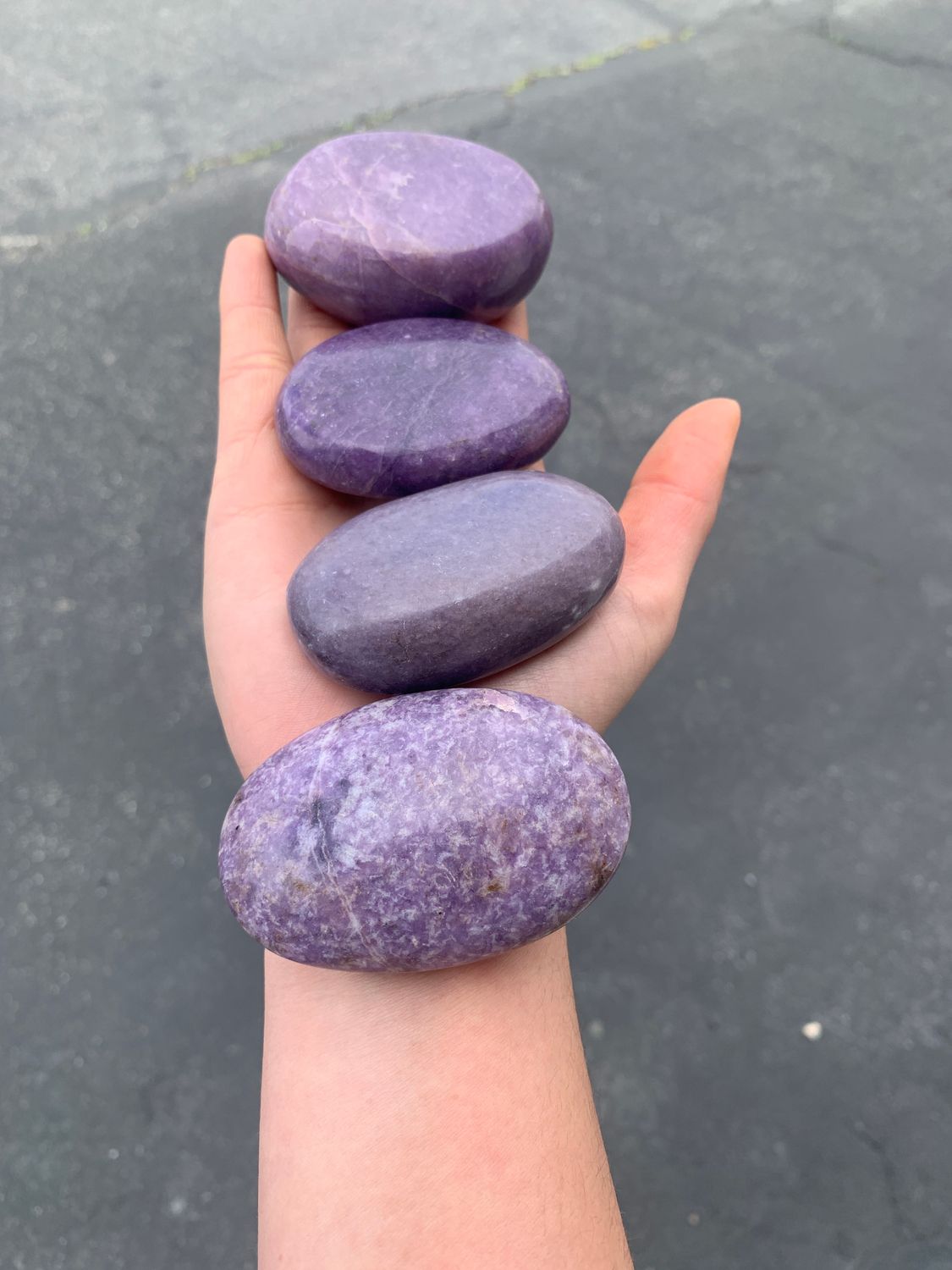 Polished Gem Lithium Mica Lepidolite Lot