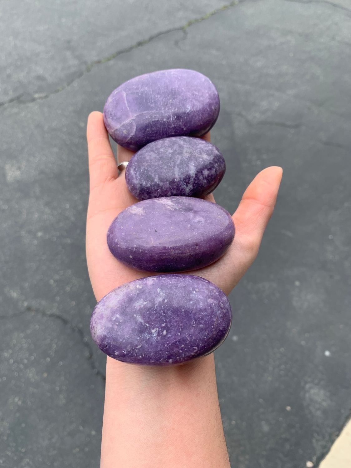 Polished Gem Lithium Mica Lepidolite Lot