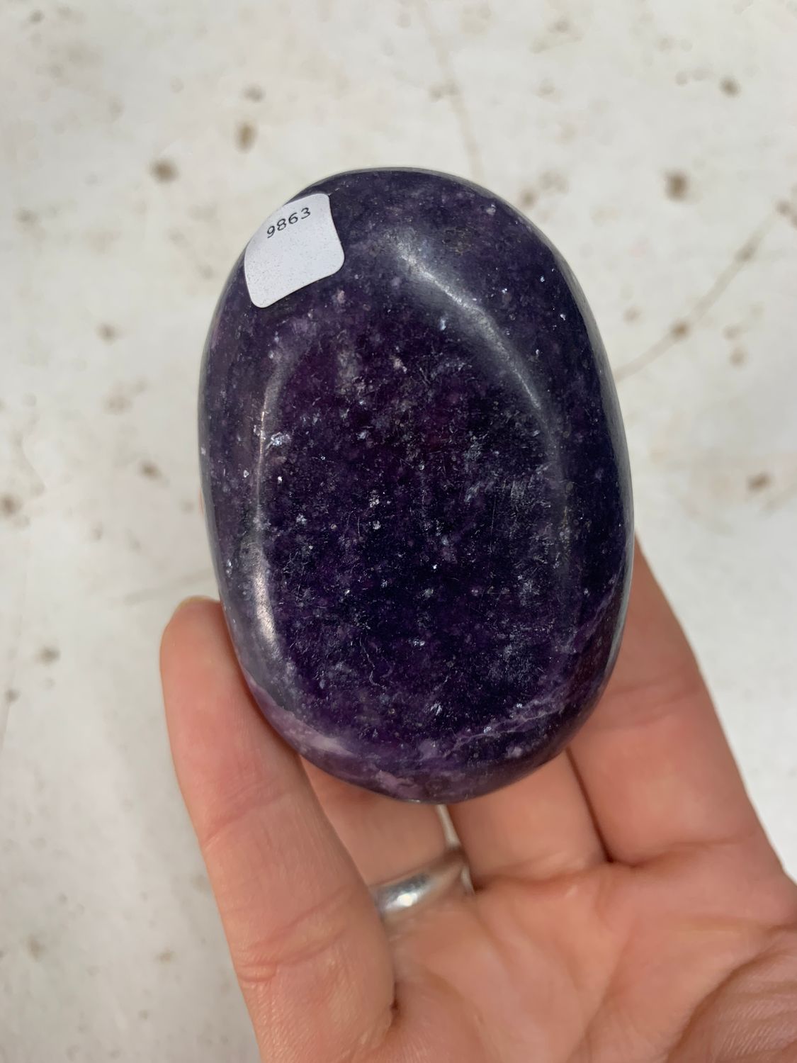 Polished Gem Lithium Mica Lepidolite Gallet