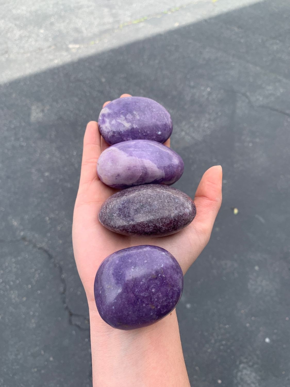 Polished Gem Lithium Mica Lepidolite Lot