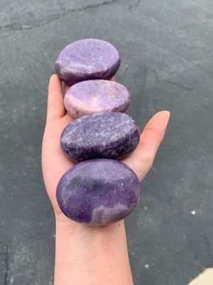 Polished Gem Lithium Mica Lepidolite Lot