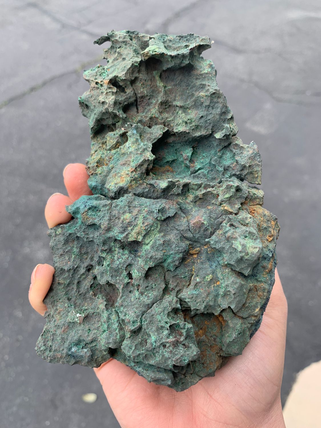 Natural Malichite of Native Copper