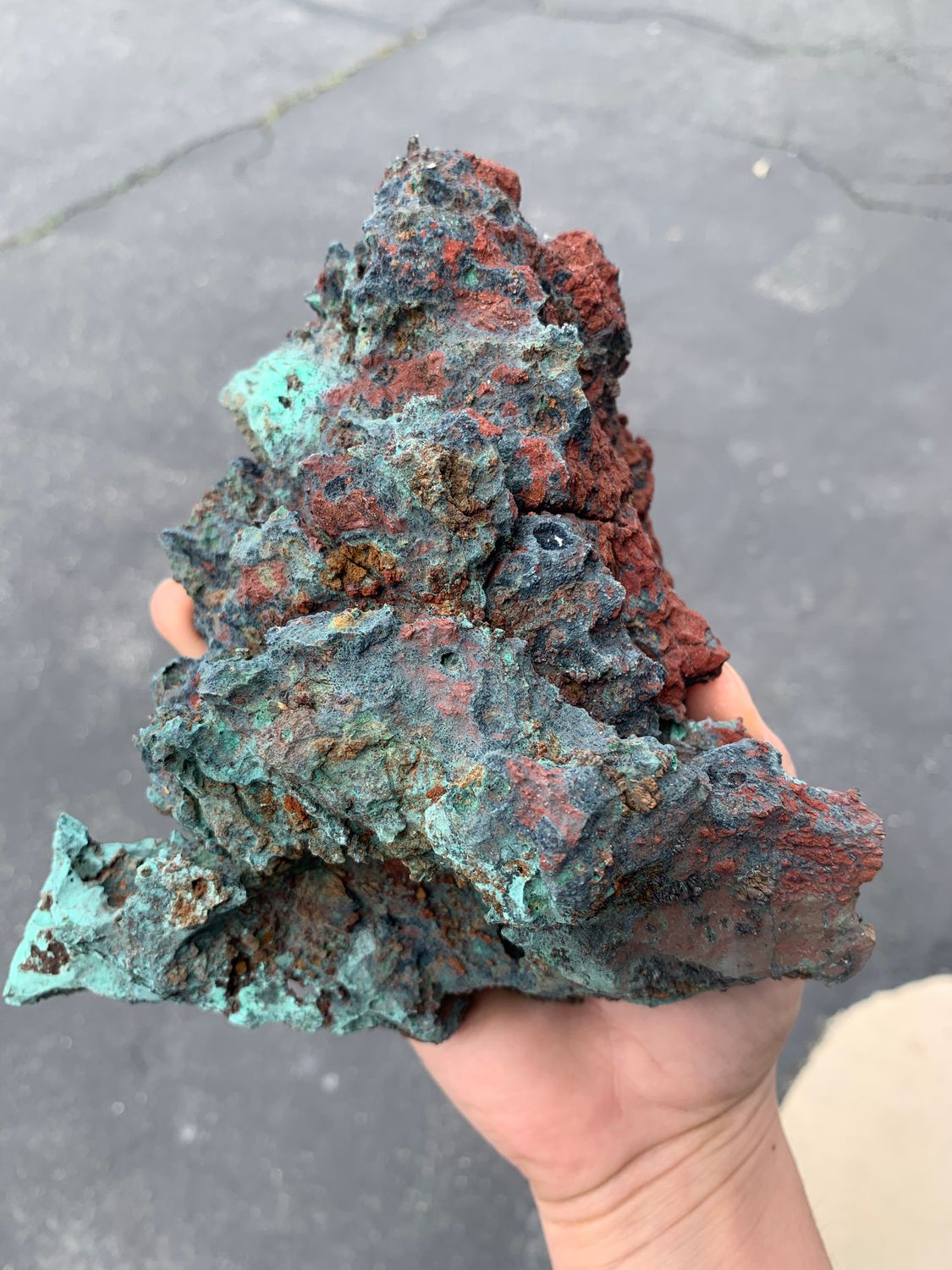 Natural Malichite of Native Copper