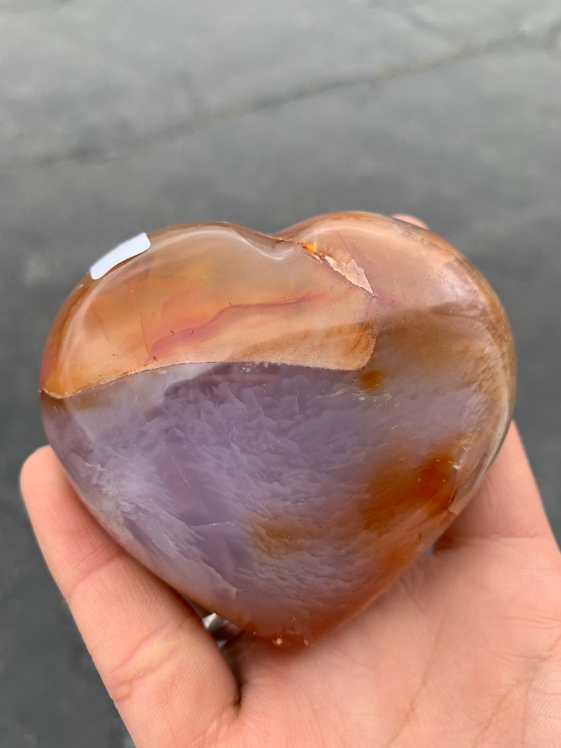 Polished Carnelian Agate Hearts