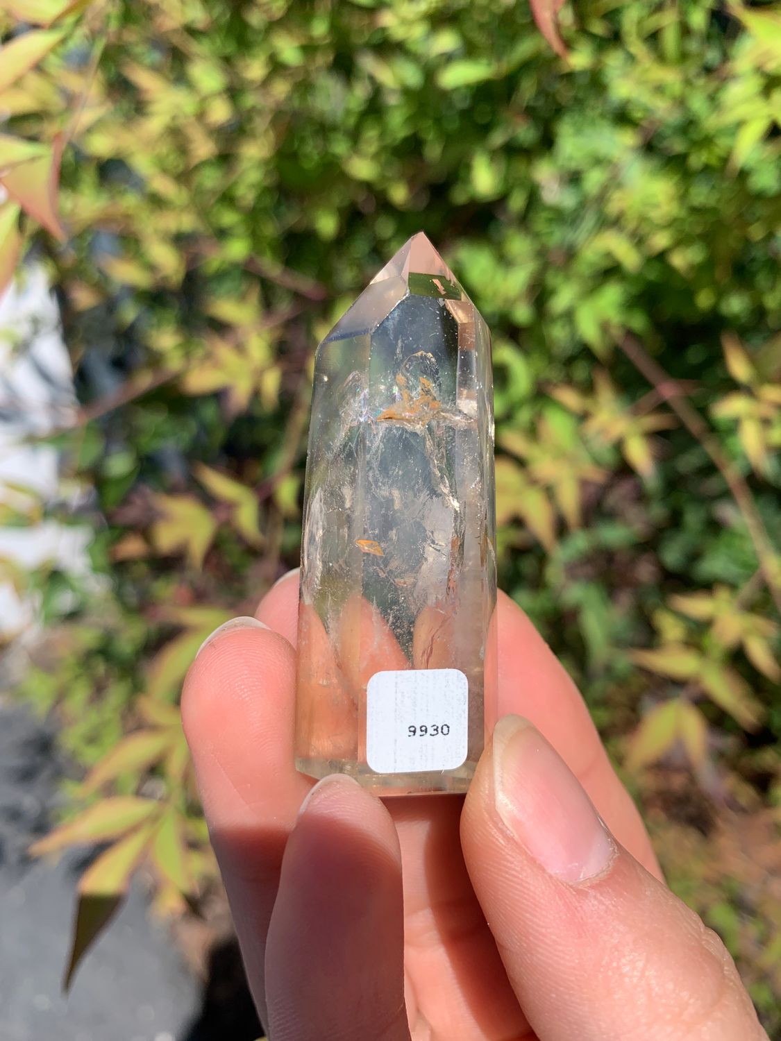 Polished Wispy Phantom Smokey Quartz