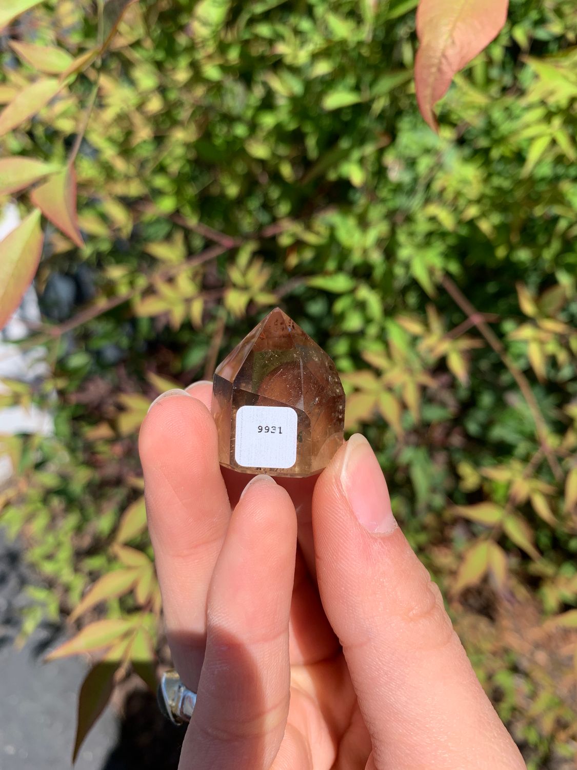 Polished Wispy Phantom Smokey Quartz