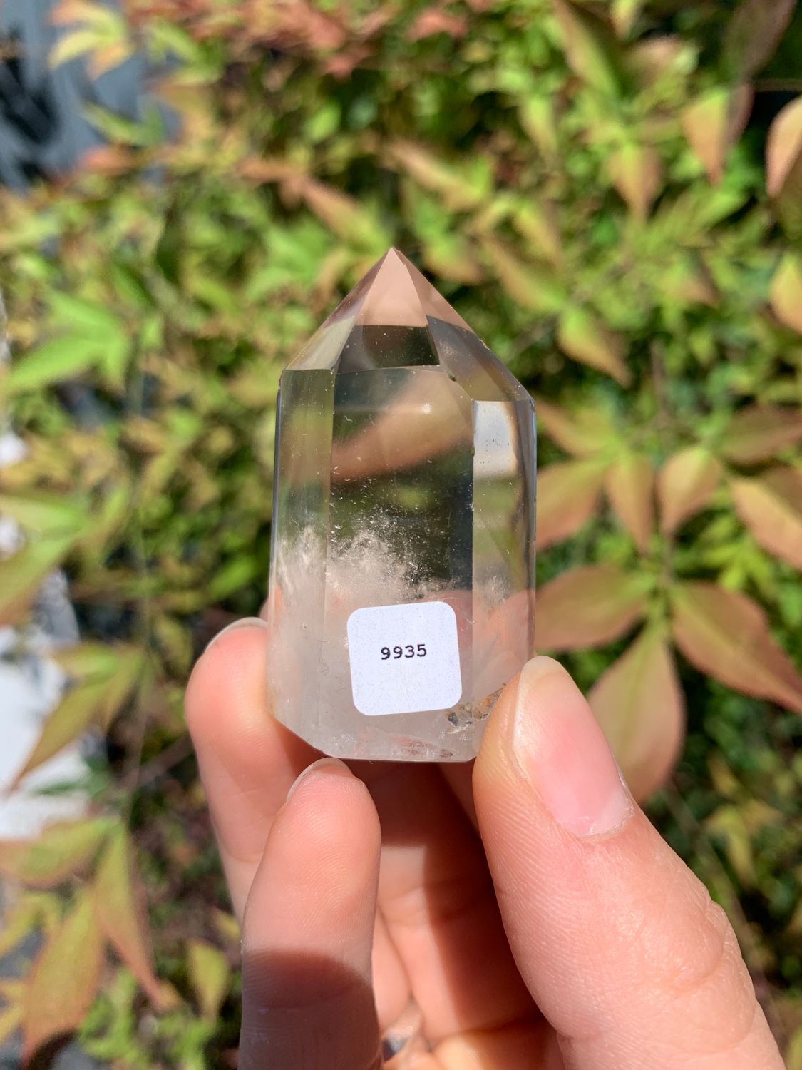 Polished Wispy Phantom Smokey Quartz