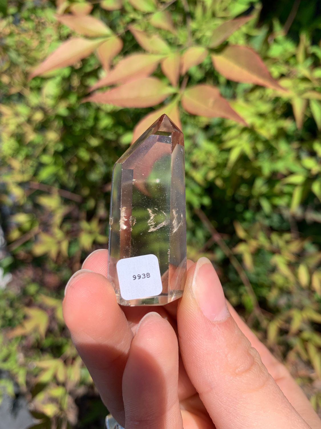 Polished Wispy Phantom Smokey Quartz