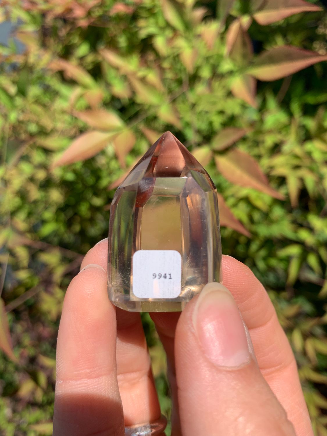 Polished Wispy Phantom Smokey Quartz