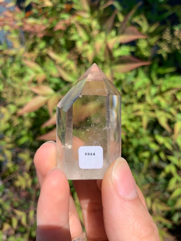 Polished Wispy Phantom Smokey Quartz