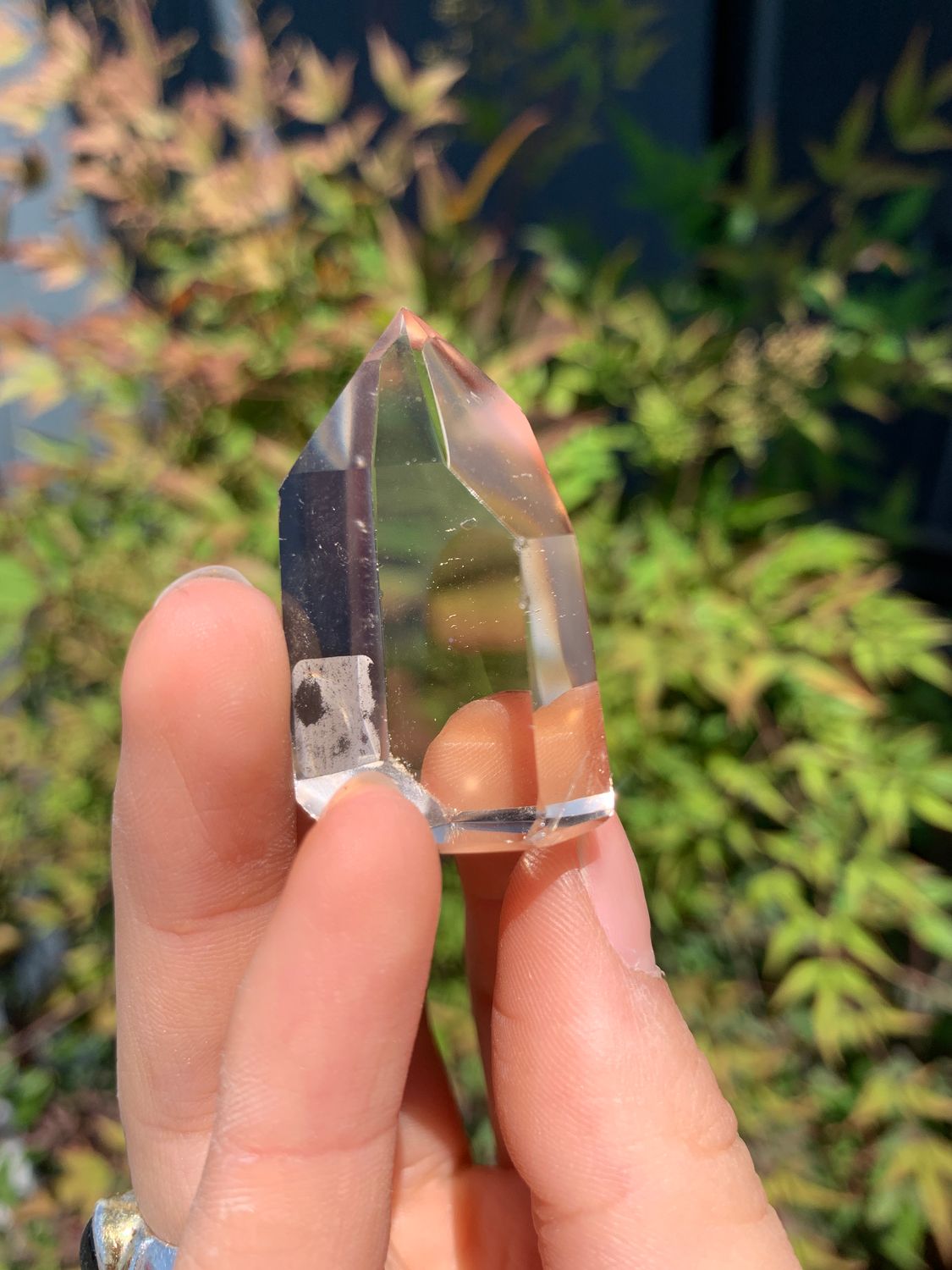 Polished Wispy Phantom Smokey Quartz
