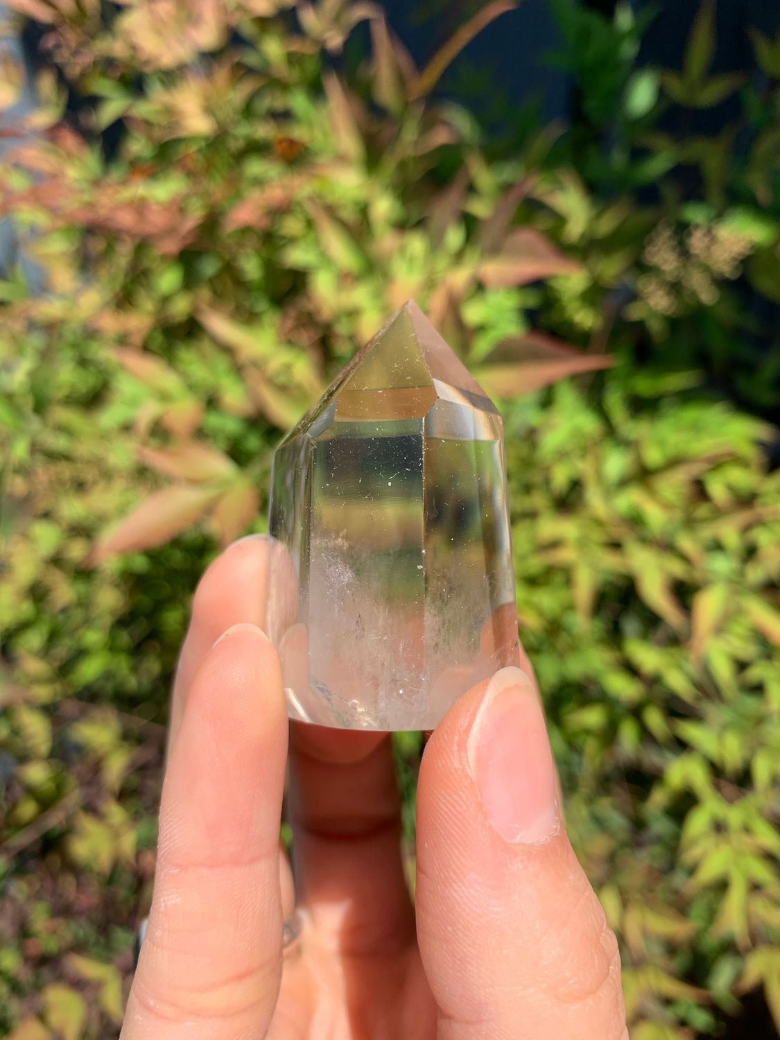 Polished Wispy Phantom Smokey Quartz