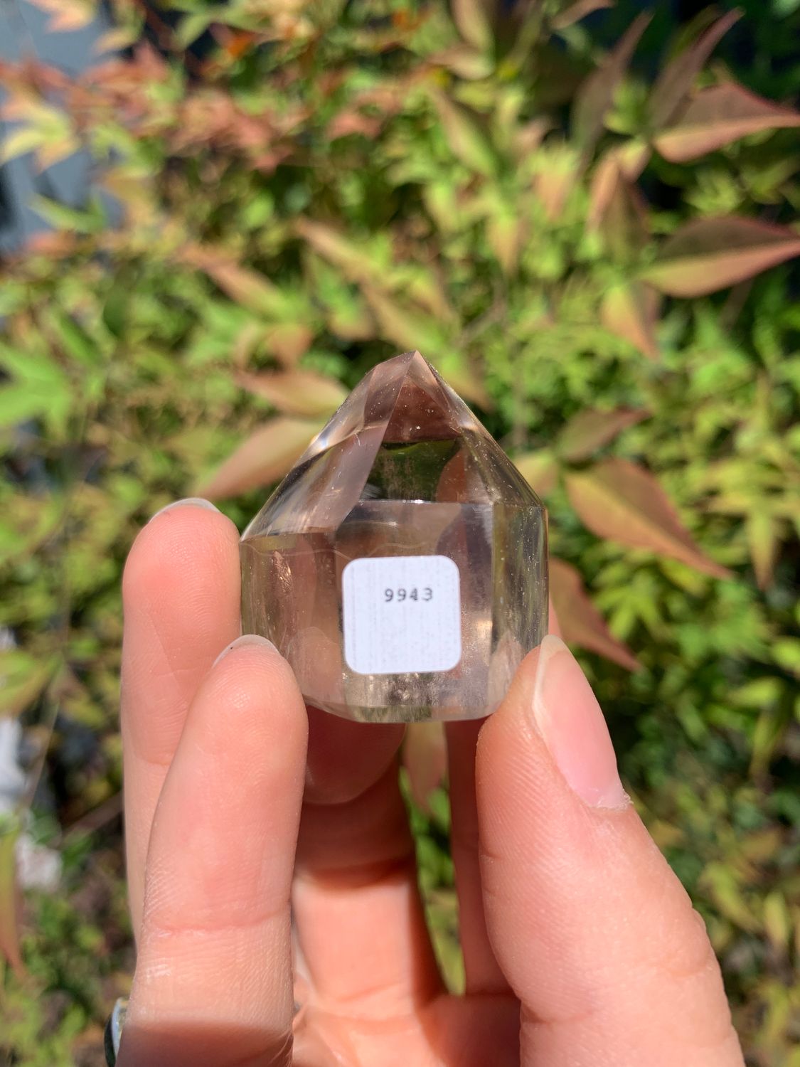 Polished Wispy Phantom Smokey Quartz