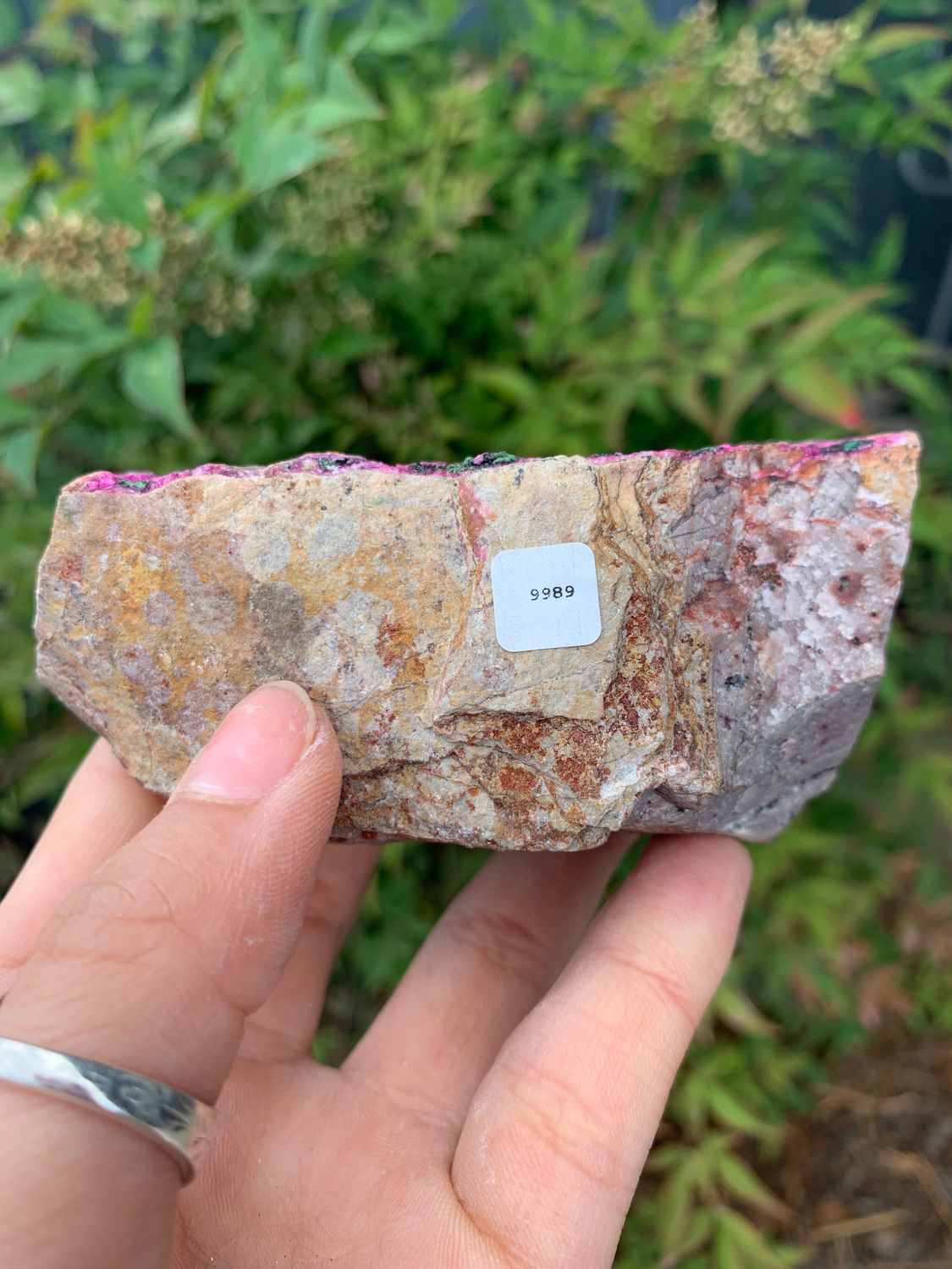 Natural Drusy Salrose Cobaltion Dolomite Specimens with Malachite