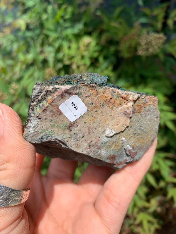 Natural Rare Copper Phosphate Libethenite on Dolomite Clusters