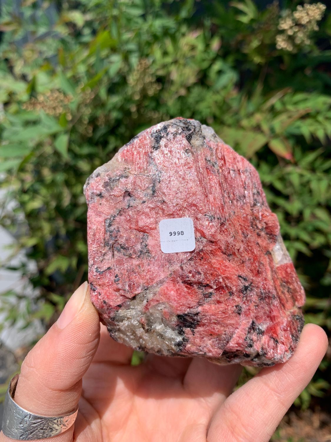 Natural Cobbed Rhodonite, Quartz and Chromite Rough