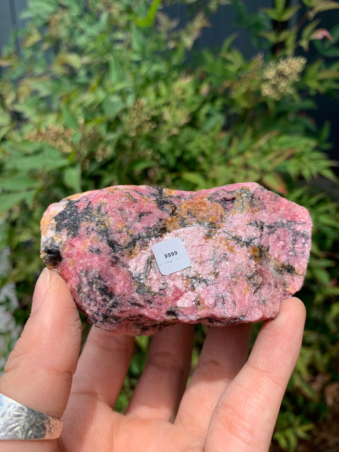 Natural Cobbed Rhodonite, Quartz and Chromite Rough