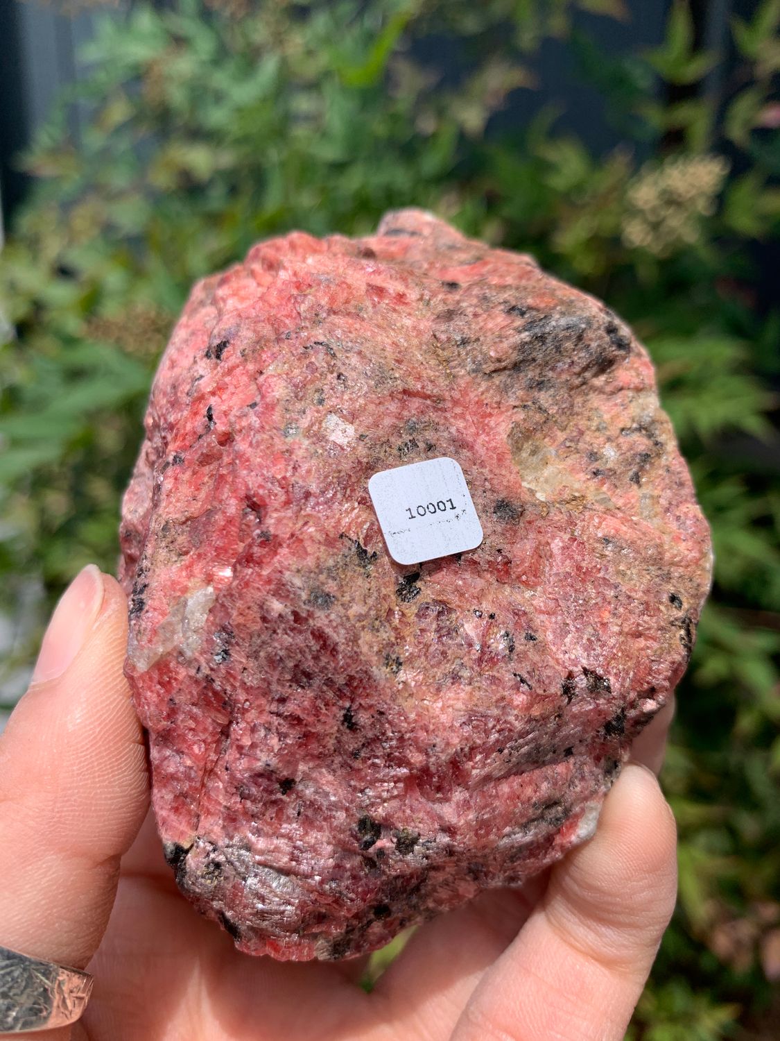 Natural Cobbed Rhodonite, Quartz and Chromite Rough