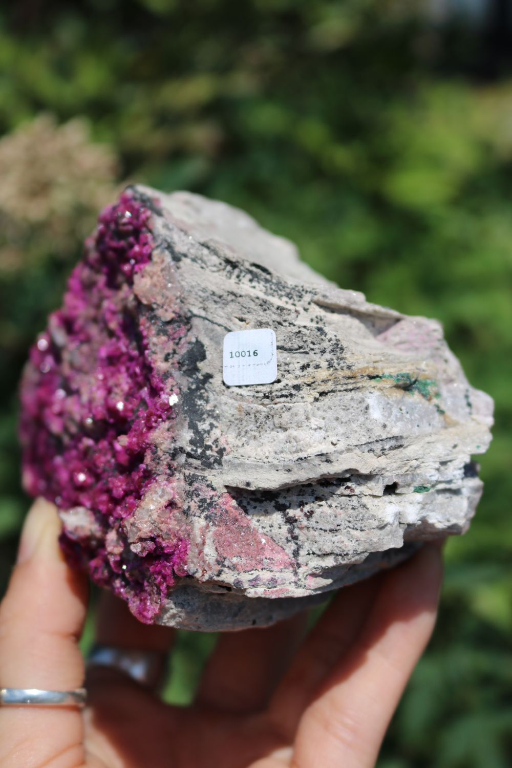 Natural Salrose Pink with Malachite