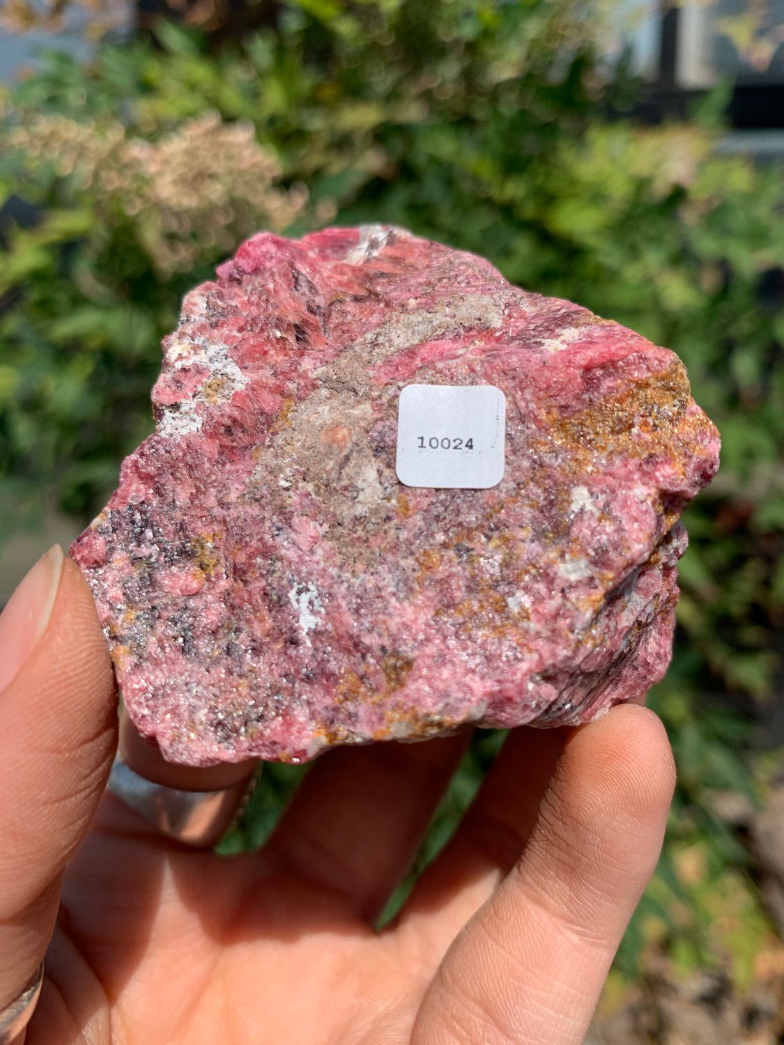 Natural Rough Red Rhodonite Cobbed Specimen