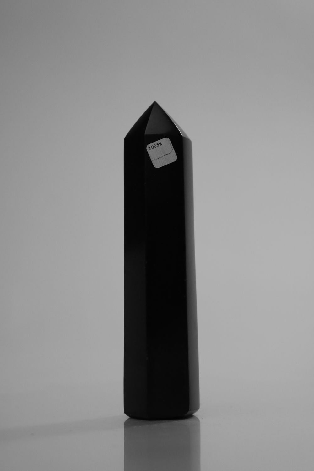 Polished Pitch Black Basalt Points/Prisms