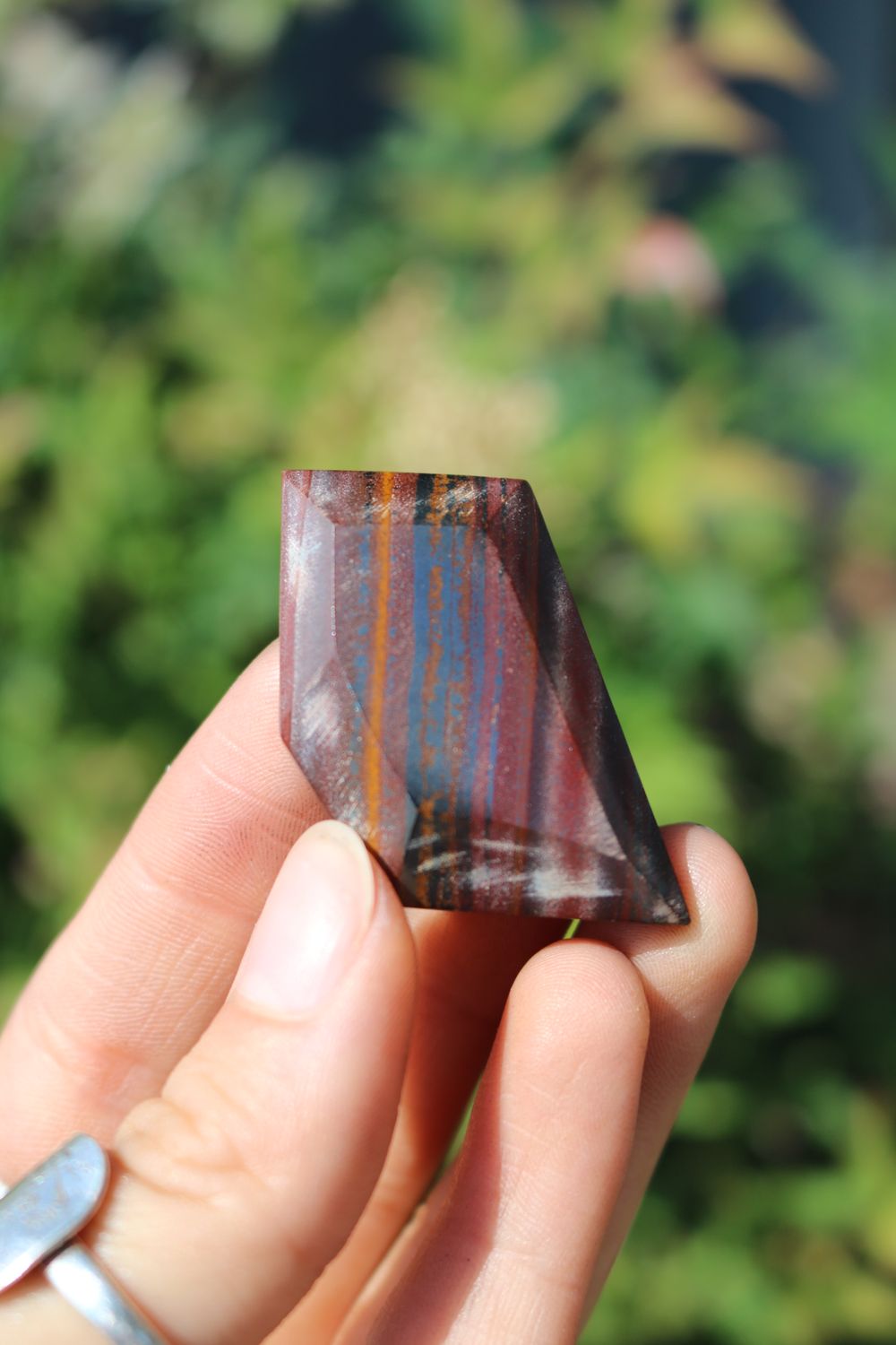 Polished Banded Tiger Iron Muggle Stone Jewerly Freeform