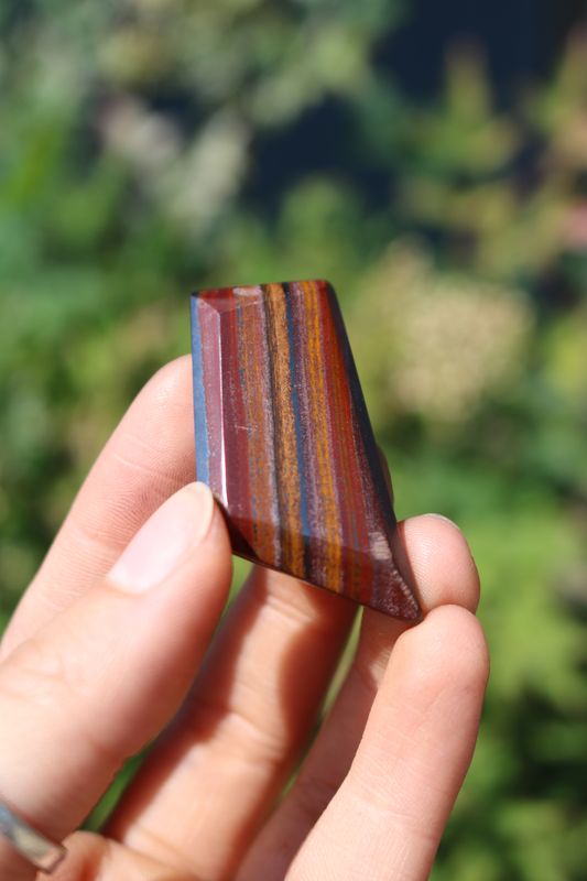 Polished Banded Tiger Iron Muggle Stone Jewerly Freeform