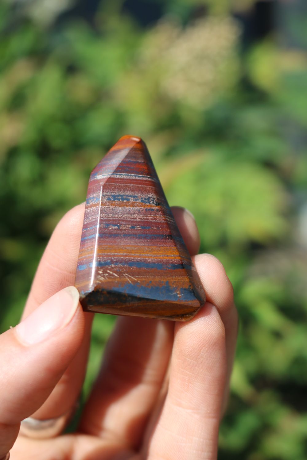 Polished Banded Tiger Iron Muggle Stone Jewerly Freeform