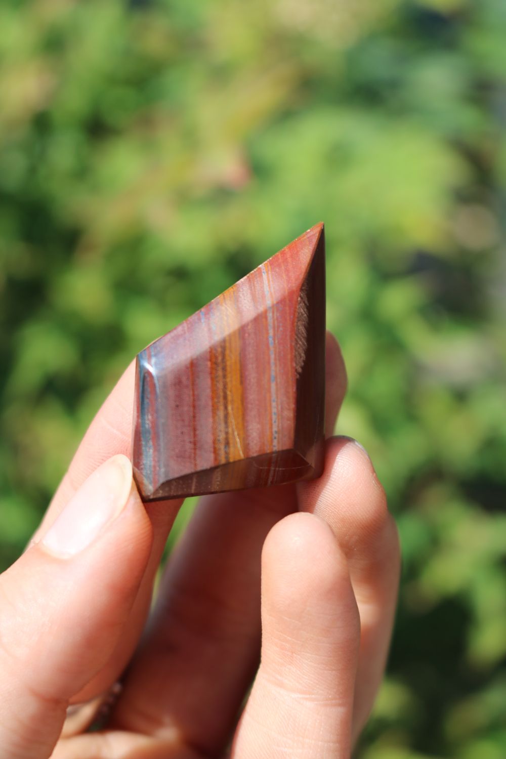 Polished Banded Tiger Iron Muggle Stone Jewerly Freeform