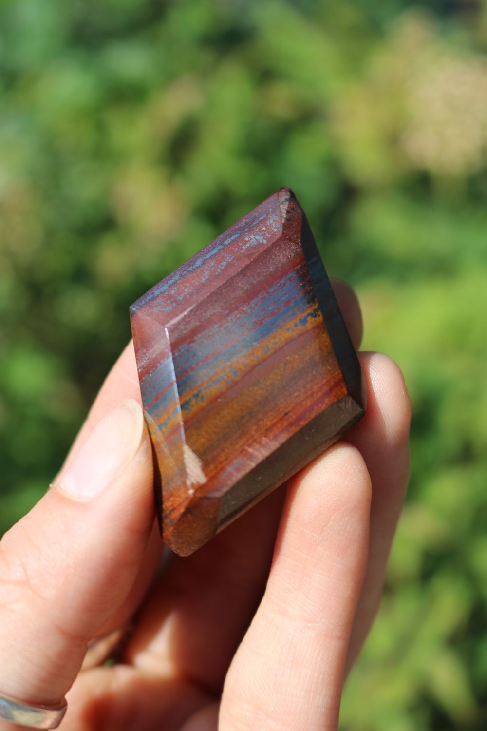 Polished Banded Tiger Iron Muggle Stone Jewerly Freeform