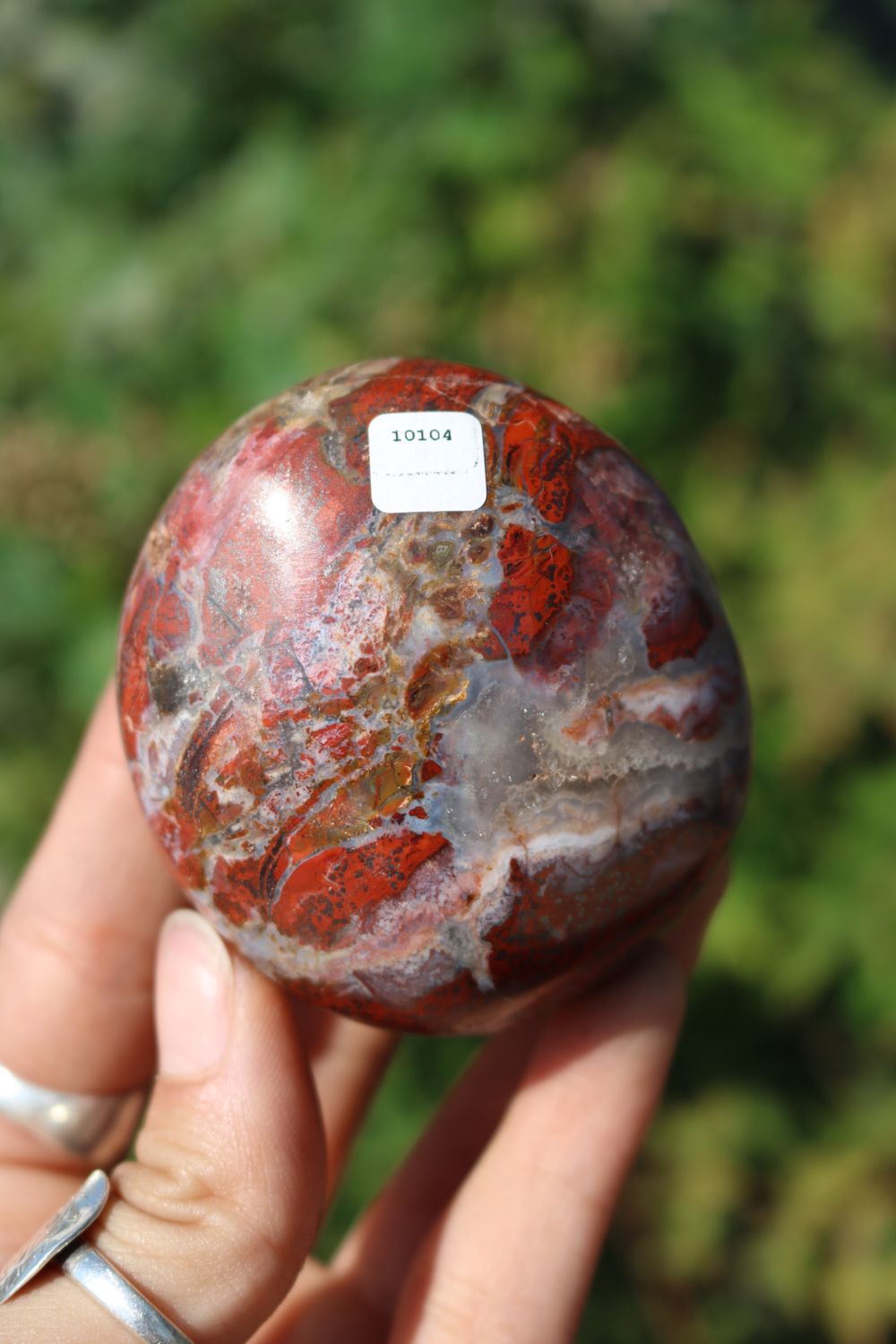 Polished Red Flame Jasper Gallets