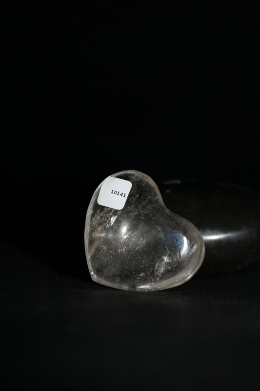 Polished Small Rock Crystal Gemstone Hearts