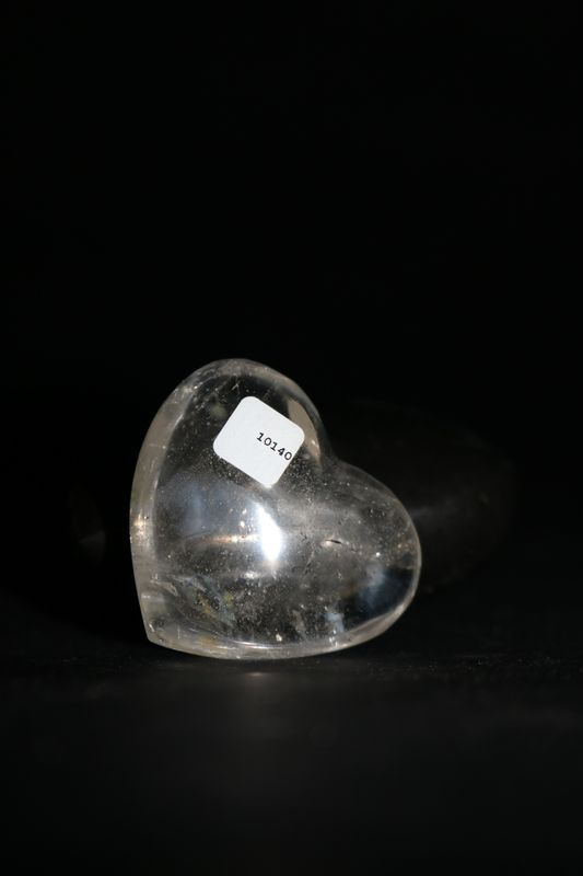 Polished Small Rock Crystal Gemstone Hearts
