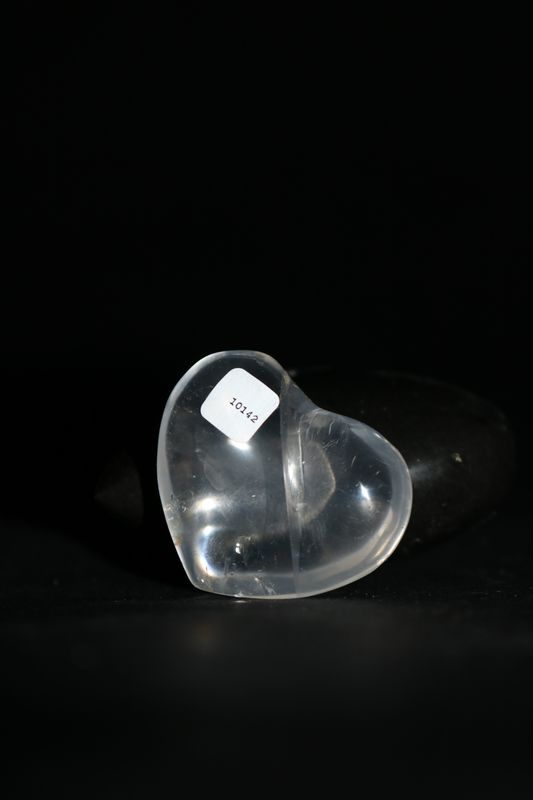 Polished Small Rock Crystal Gemstone Hearts