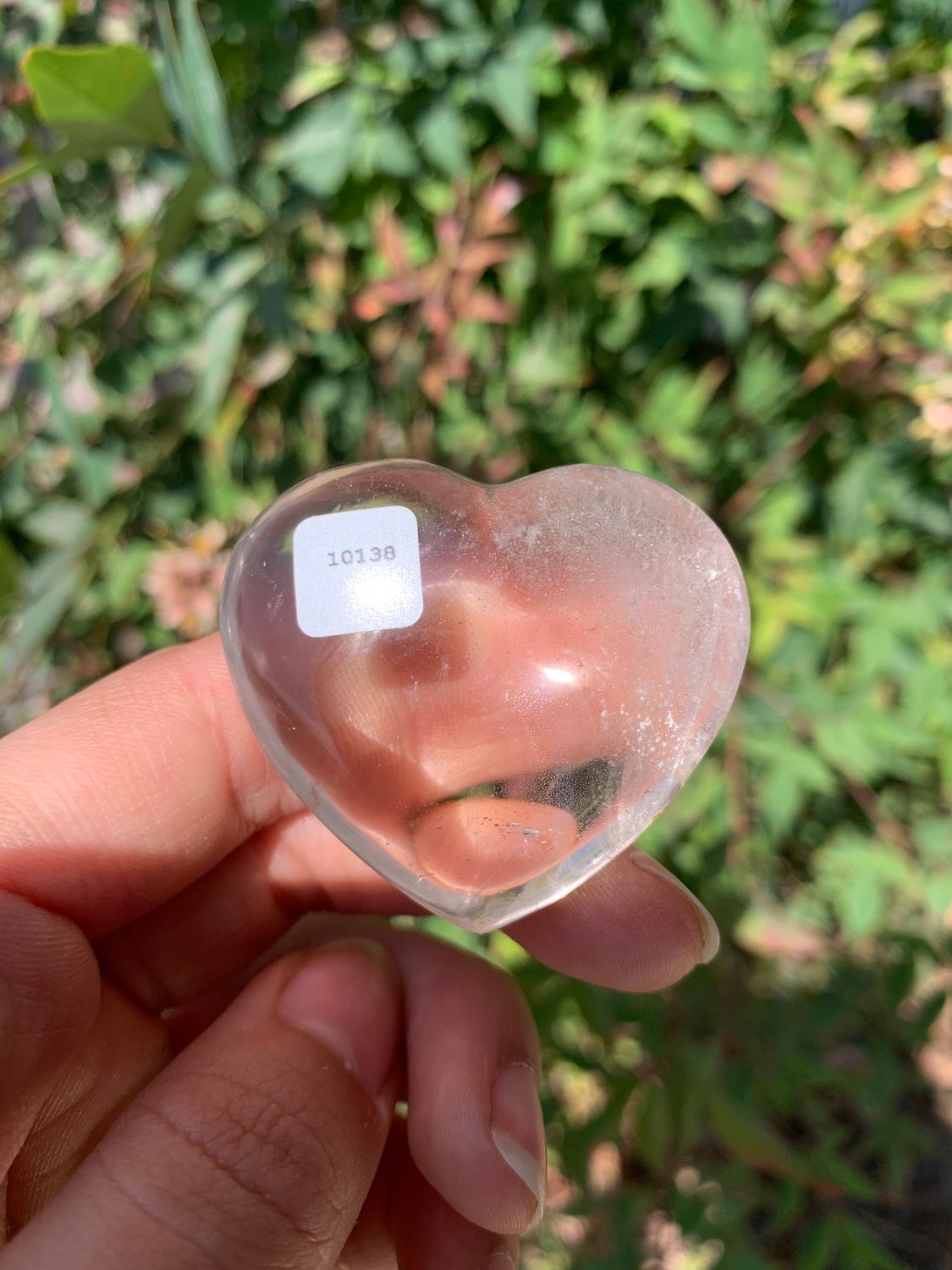 Polished Small Rock Crystal Gemstone Hearts