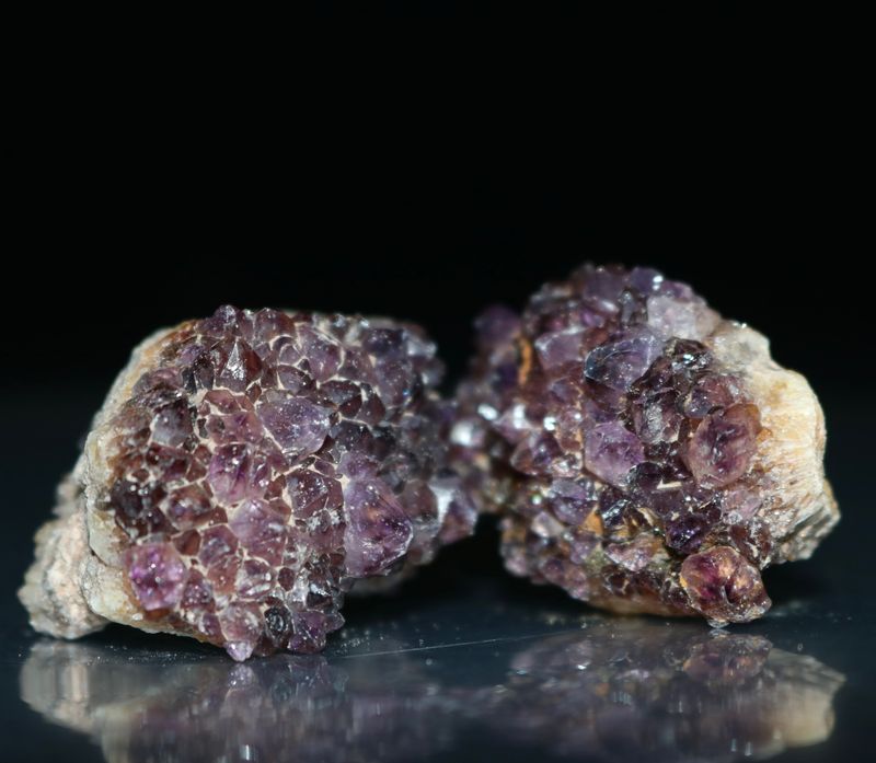 Natural Small Dark Amethyst Clusters