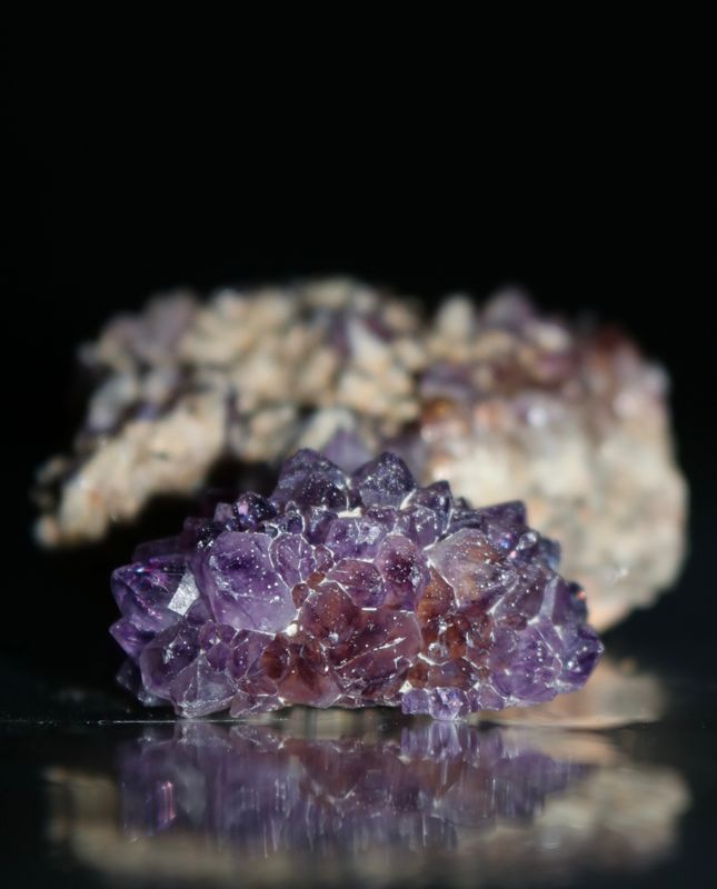 Natural Small Dark Amethyst Clusters