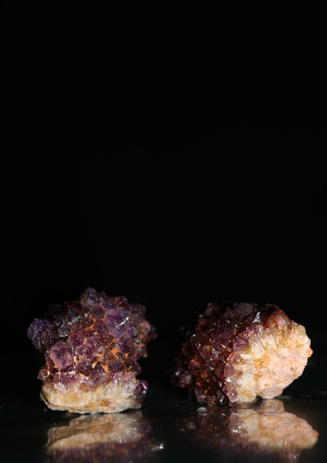 Natural Small Dark Amethyst Clusters