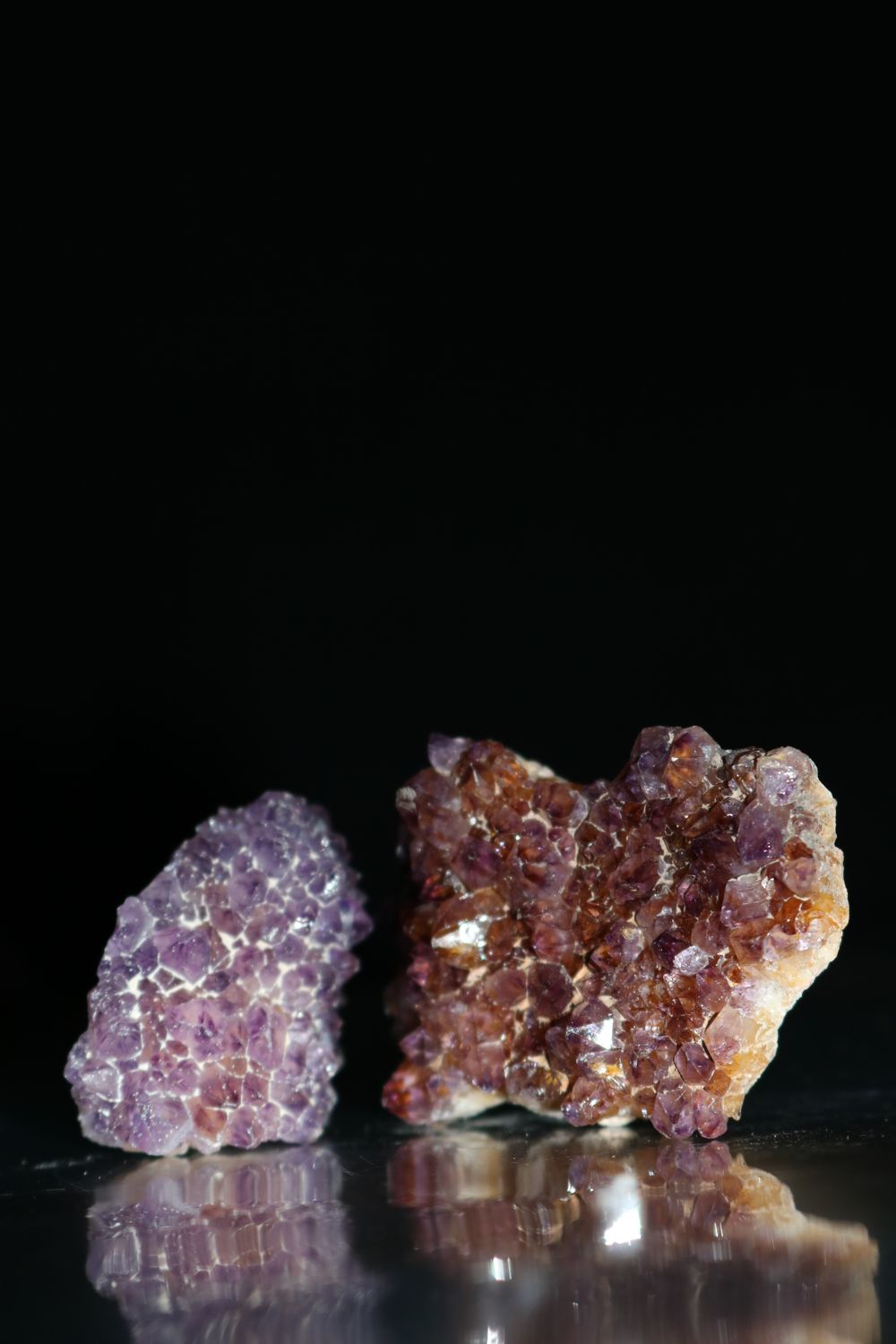 Natural Small Dark Amethyst Clusters