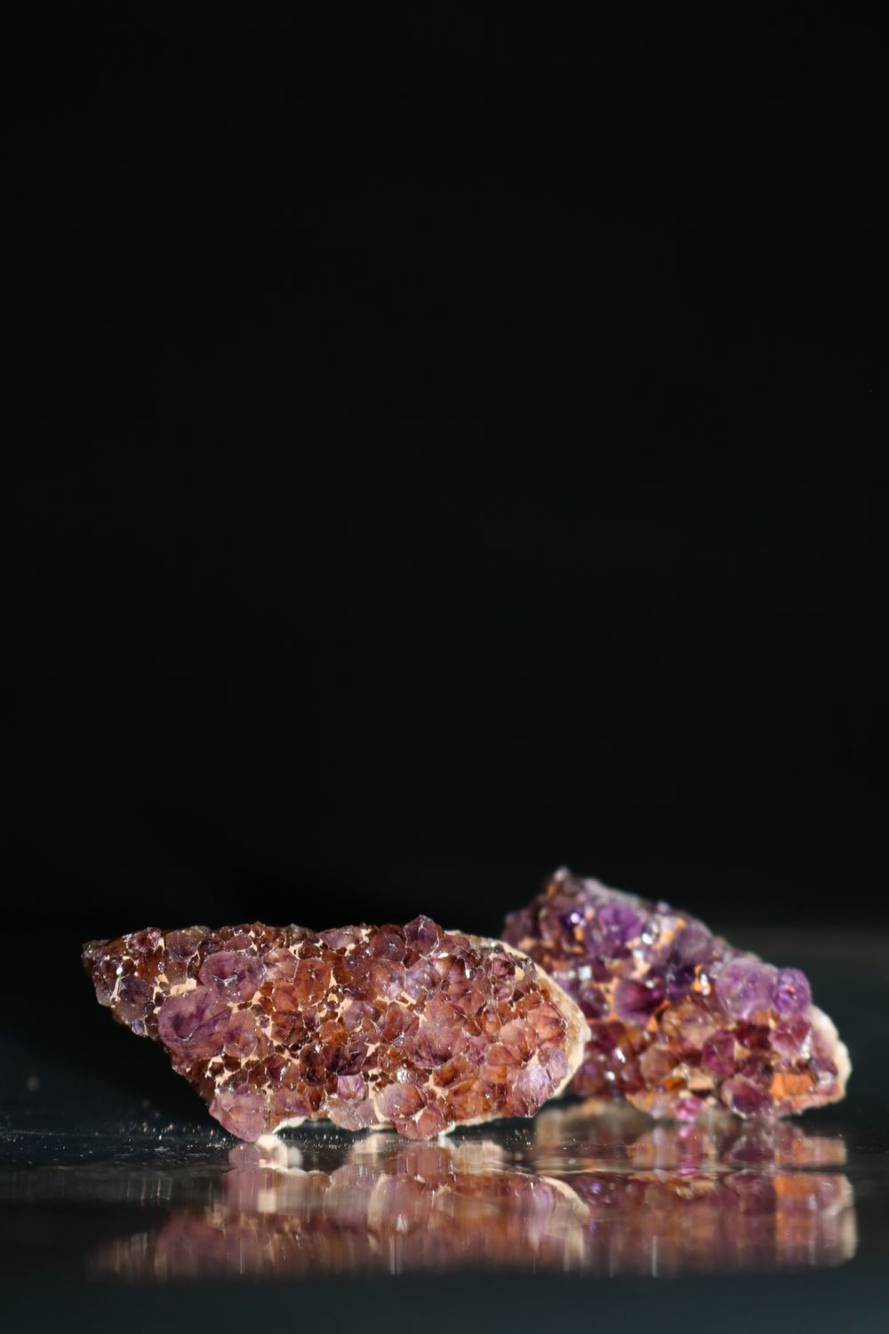 Natural Small Dark Amethyst Clusters