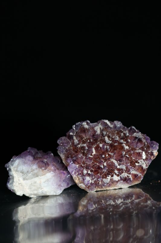 Natural Small Dark Amethyst Clusters