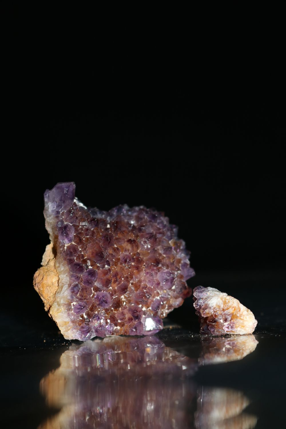 Natural Small Dark Amethyst Clusters
